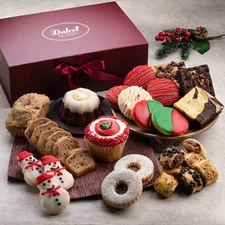 Deluxe Christmas Pastry Gift Basket Filled with Red Velvet Treats, Christmas ...