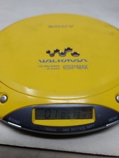 SONY Walkman D-E220 Portable CD ESP, yellow color Player TESTED