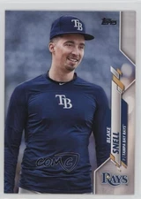 2020 Topps Photo Variation SP (Navy Blue Warmup) Blake Snell #507