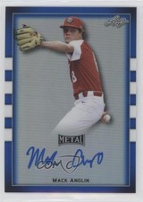 2018 Leaf Metal Perfect Game All-American Classic 24/30 Mack Anglin Auto uk2