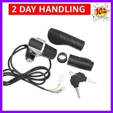 E-Bike Throttle Grip 48V Electric Bike Accelerator Handle Scooter Twist Accel...