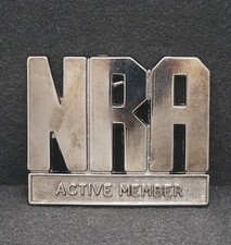 WA11150 NRA ACTIVE MEMBER NATIONAL RIFLE ASSOCIATION GUN BELT BUCKLE