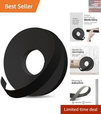 Black Melamine Edge Banding 3/4 in X 50 ft – Pre-Glued Iron-On for Easy Repairs