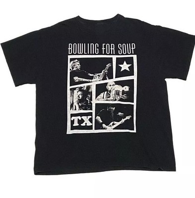 New Bowling For Soup Band Members TX All Size Black Shirt