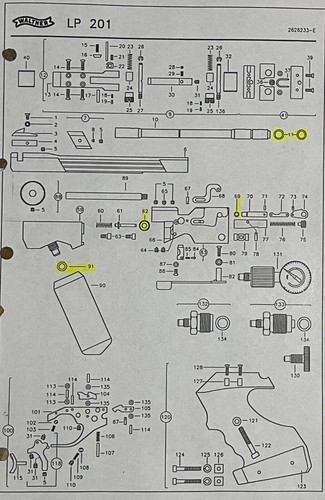 Walther Pistol & Rifle o'ring seals set / Service kit / Vintage, Old & New - Afbeelding 9 van 20