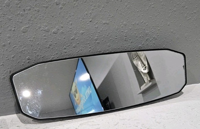 Rear View Mirror Curved Panoramic Wide Angle Universal Clip On 3.5 X 12
