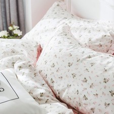 100 Cotton Floral Print Pillowcases Set 2pcs, 20 by 26 Inches Boys Girls Kid...