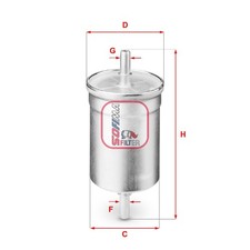 Kraftstofffilter für Dacia Logan LS 2 FS MCV KS US Sandero Solenza B41 | 239055
