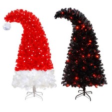 6ft Pre-Lit Artificial Christmas Tree with LED Lights Xmas Holiday Decorations
