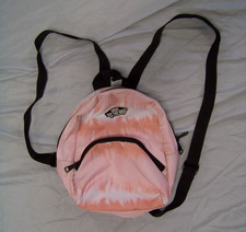 Vans "Off the Wall" Mini Backpack Tye-Dye Pink/White 508945 Adjustable Straps