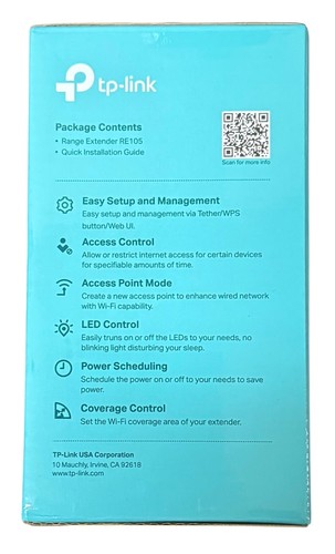 TP-Link N300 WiFi Extender RE105 Single Band WiFi Signal Booster NEW Open Box - Picture 4 of 4