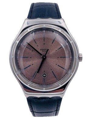 Armbanduhr Swatch Irony Swiss Made Iws41/105 41mm Quarz Leder Pizazz Neu