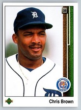 1989 Upper Deck Baseball Chris Brown Detroit Tigers #784
