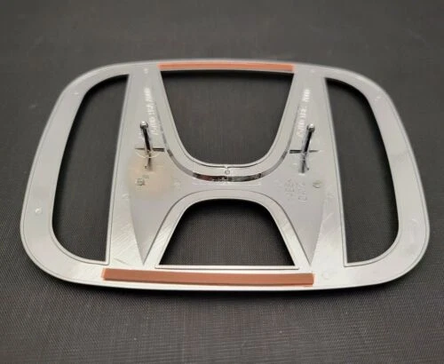 75700-TF0-000 Fit For Honda Civic 4Dr Sedan Front Sliver Grille H Emblem NEW - Image 3 of 4