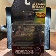 Kenner 1997 Star Wars Power of the Force POTF Electronic Power Emperor Palpatine