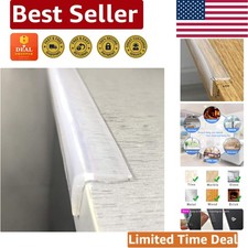Ultra Safe Transparent Silicone Edge Protector - 39" Baby Proofing Corner Guard