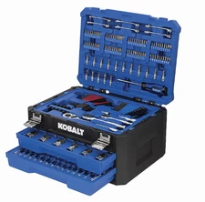 Kobalt 257-Piece Standard & Metric Polished Chrome Mechanics Tool Set with CASE