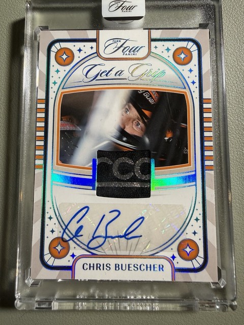 2026 Panini Turn Four Center Stage Sigs Chris Buescher CSS-CBR Platinum 1/1