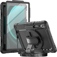 Case Compatible with Samsung Galaxy Tab S10 Ultra 2024/ S9 Ultra/ S8 Black