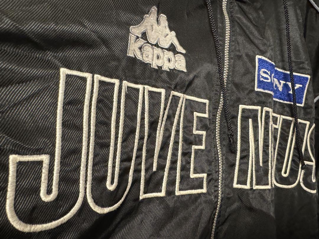 Juventus Kappa Nylon Track Jacket Vintage 90s Sony Sponsor Black