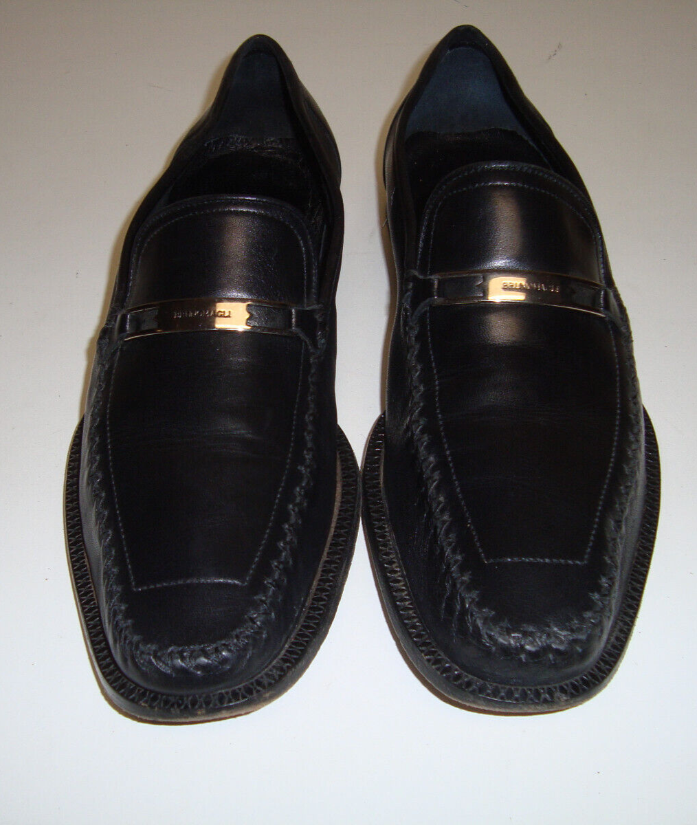 Bruno magli Black Leather Loafers with Horsebit Detail Ferraro Black – Bruno Magli main image 4