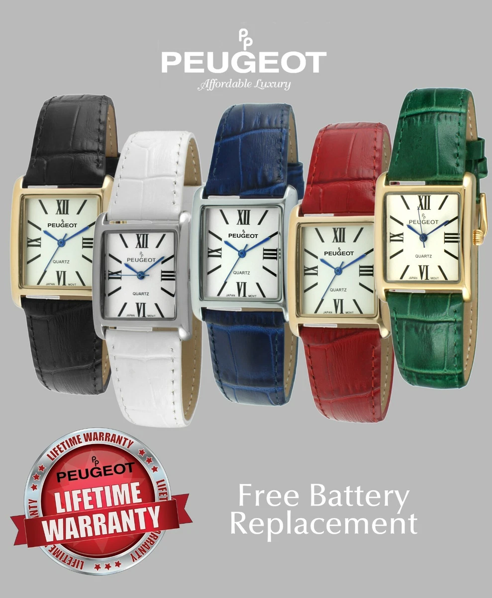 Women s Dress Wrist Watch Tank Shape Leather Strap Roman