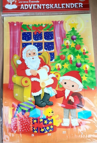 Glitzer Adventskalender unser Sandmännchen mit Bildern zum öffnen Gr. A4 - Bild 2 von 6