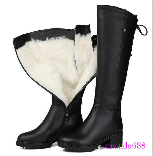 leather and wool boots