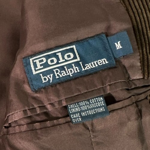 Vintage Polo RALPH LAUREN Corduroy Sport Coat Brown Blazer Mens Size M - Picture 5 of 13