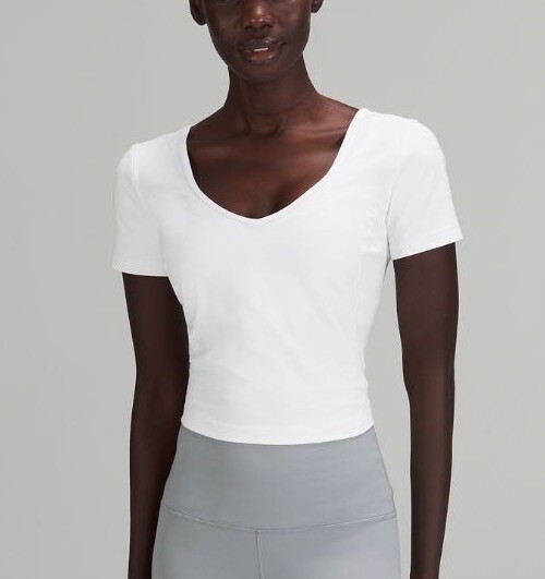 NWT Lululemon Align Tee T-Shirt White Size 10 | eBay