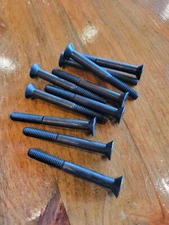 5/16-18x3 Flat Head Hex Socket Cap Screws Alloy Steel Black (10)