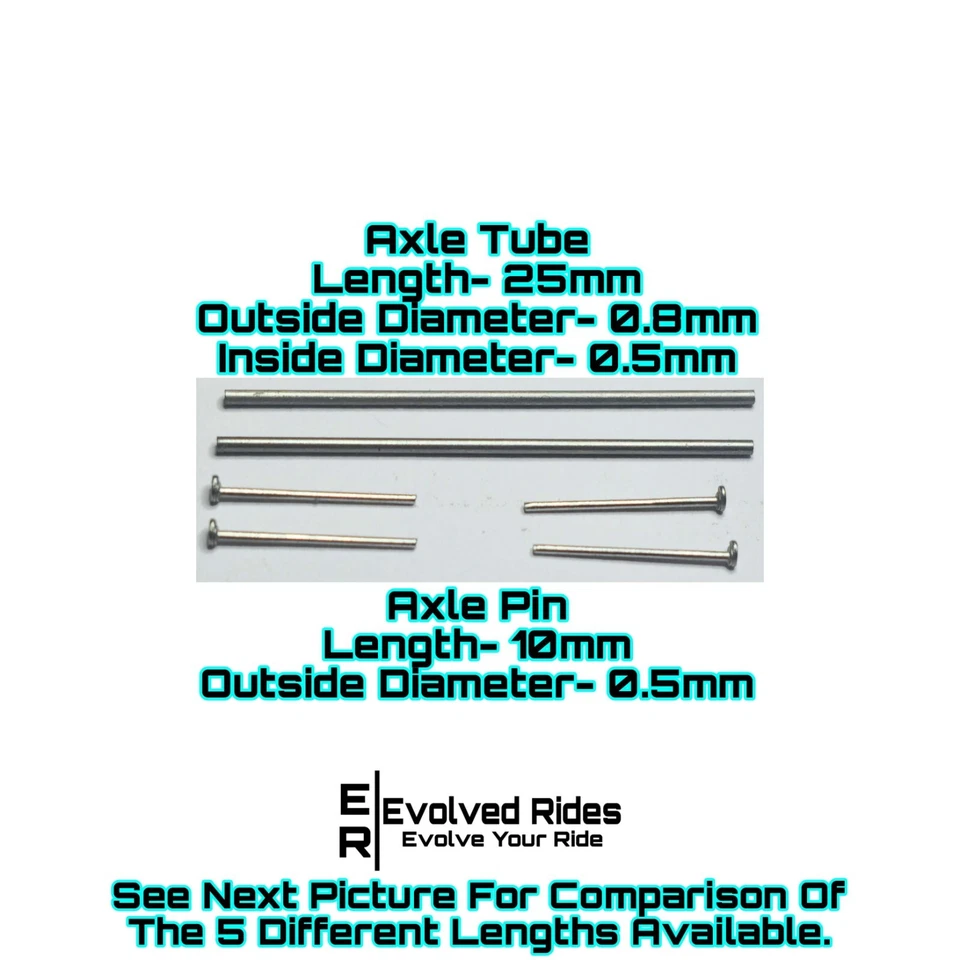 Оси премиум-класса 25 наборов 25 мм для масштаб 1/64 реставрация на заказ Real Rider - Изображение 2 из 4