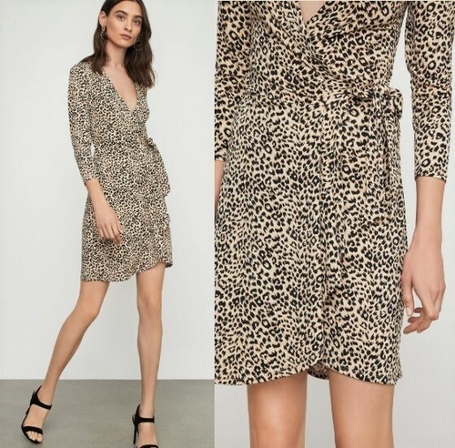 NWT $178 BCBG MAXAZRIA Adele Leopard 
