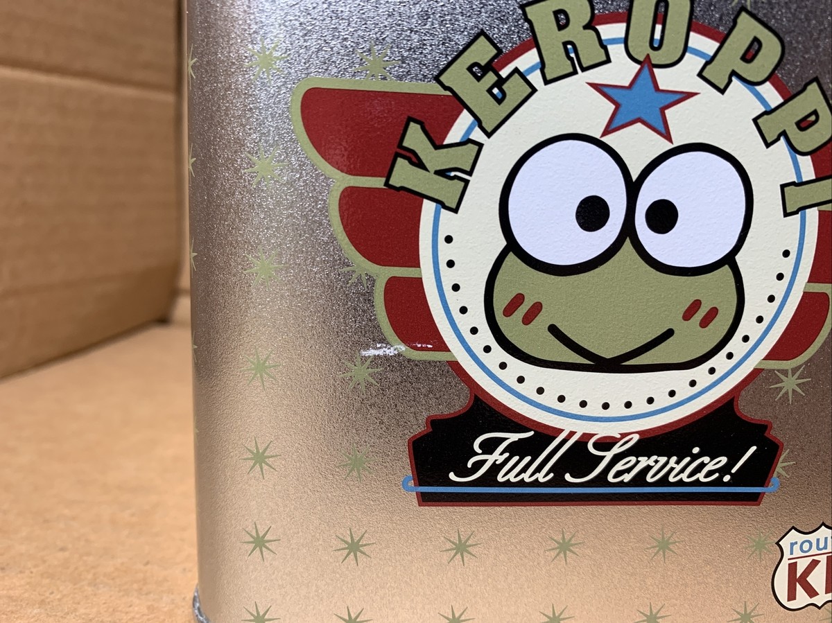 1996 Sanrio Keroppi Arizona ROUTE KR Gas Can Tin Coin Bank Kicks