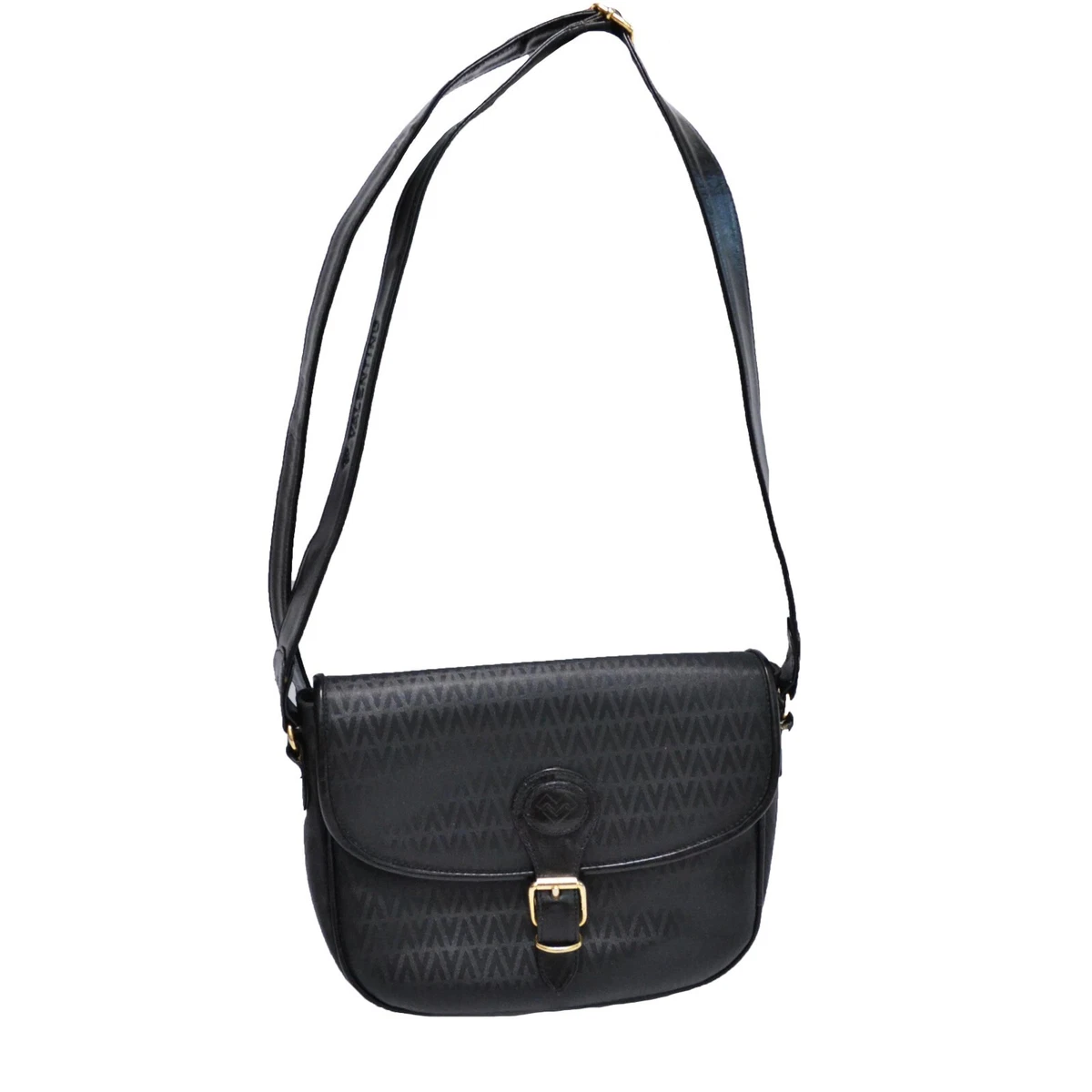 Valentino by Mario Valentino Monogram Leather Shoulder Hand Bag Made in  Italy | eBay