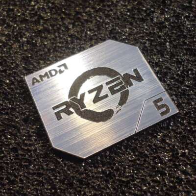 AMD RYZEN 5 Cpu PC Logo Label Decal Case Sticker Badge Silver [428] | eBay