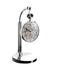 Pocket Watch Hanging Half Arch Stand Arched Holder Display Silver stand Watc...