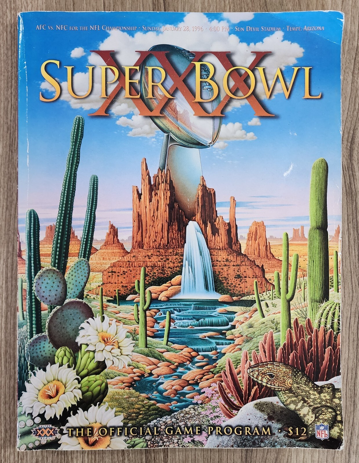 Super Bowl XXX 30 Football Souvenir Program 1/28/96 Dallas Cowboys