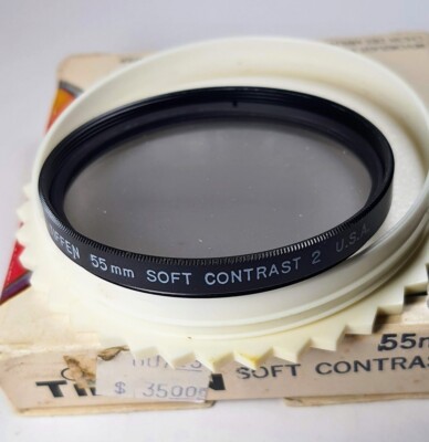 Tiffen 55mm Soft Contrast 2 #2 Glass Lens Filter 55 mm E-55 USA
