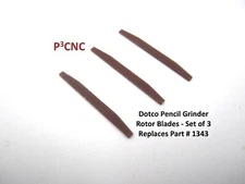 DOTCO PENCIL GRINDER ROTOR BLADES / Part# 1343 Replacements (SET OF 3)