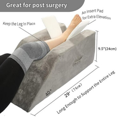 WDBBYL Leg Support and Elevation Pillow Beinkeil Beinhebekissen OP Memory Foam