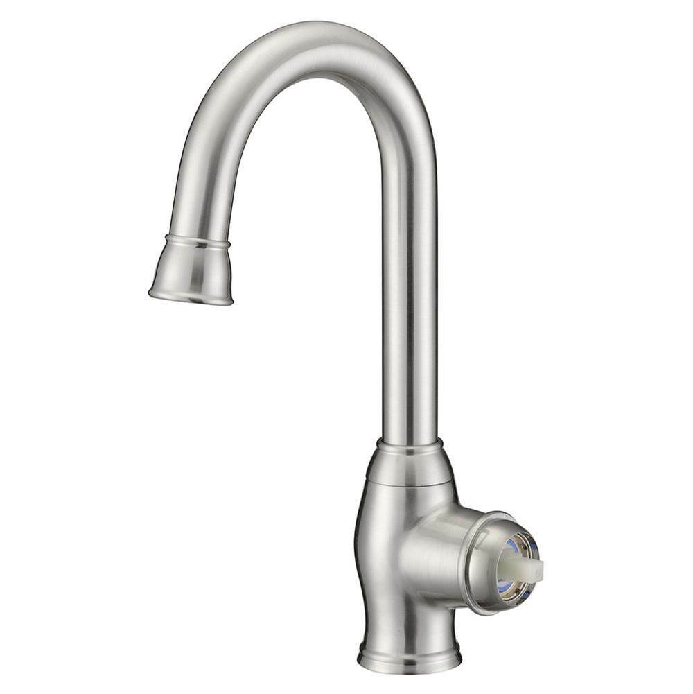 Luxart L611LH-Bn Single Handle Veggie Bar Faucet Brushed Nickel- Less Handle