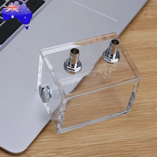 200ml Acrylic Water Tank Cooler with 2 Tube Connectors 1 Cooling Fan Block