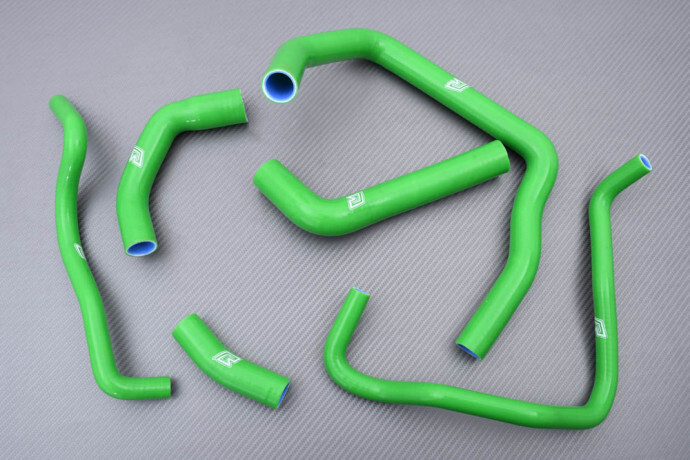 DURITE RADIATEUR VERT KAWASAKI ZX10R 2008-2010 : Kit de refroidissement eau silicone