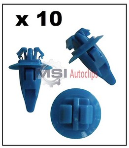 10 x TOYOTA WHEEL ARCH EXTERIOR SIDE MOULDING TRIM CLIPS BUMPER FENDER