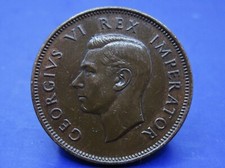SOUTH AFRICA  1/2 PENNY  COIN 1941   / SNIFF'S  ANCIENT COINS T-4/5