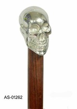 Brass Designer Victorian Handle Wooden Walking Cane Antique Style Stick