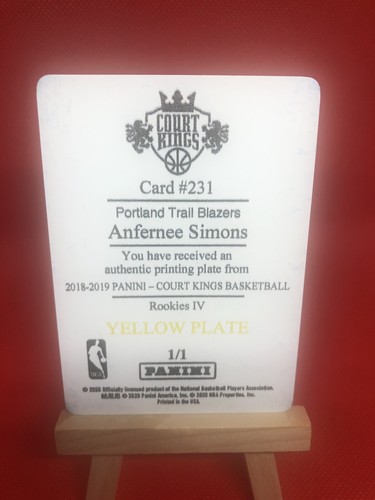 Anfernee Simons #231 2018 Panini Court Kings card
