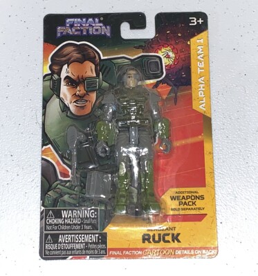  Final Faction Alpha Team 1 Sergeant Ruck 3-3/4'' Action Figure
