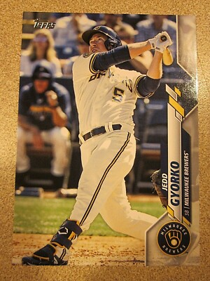 2020 TOPPS UPDATE U-61 JEDD GYORKO  ADVANCED STATS VARIATION BREWERS 044/300